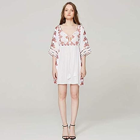 white hippie dress uk