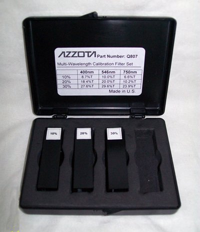Azzota VIS Neutral Density Filter Set - Total 3 filters: 10%, 20% and 30%, 10 x 10 x 45 mm