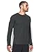 Under Armour Men's Charged Cotton Long Sleeve T-Shirt, Carbon Heather/Black, Small