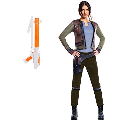 Rogue One: A Star Wars Story Jyn Erso Adult Costume and Blaster Bundle Set