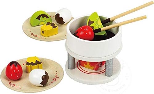 Playset Chocolate Fondue Kids Wooden 