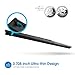 VicTsing Ultra-thin Wireless Keyboard and Mouse Combo with Palm Rest, 2.4GHz Connectivity, Long Battery Life - Black