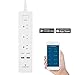 Smart Home Power Strip Wi-fi controlled, 3 Outlets + 2 USB Ports Compatible with Alexa; No expensive hub required, Simple Plug & Play APP- & Alexa-compatible by Wasserstein (Power Strips, 1 Pack)