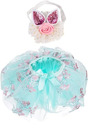 Baby Girls' Tutu Skirt for Newborn Toddler Dress up Green 0-36 Months