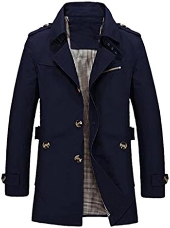 Justin Tope Mens Slim fit Coat Single buttoned Jackets