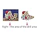 Elevin(TM) Christmas 5D DIY Rhinestone Diamond Embroid Painting counted Paint by Number Kits Cross Stitch (M-1)
