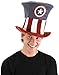 elope Men's Captain America Mad Hatter Hat, Blue, One Size