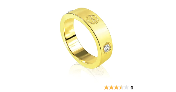 18K Gold Plated Cubic Zirconia Love 