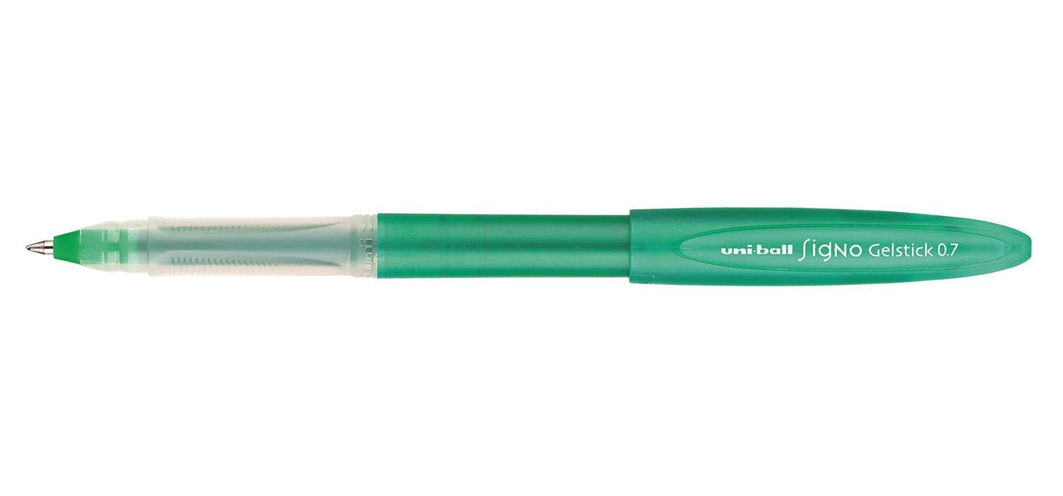 Uni-ball 482054 UM170 SigNo Gelstick Rollerball Pen 0.7mm Tip 0.4mm Line Green Ref 9003003 [Pack 12]