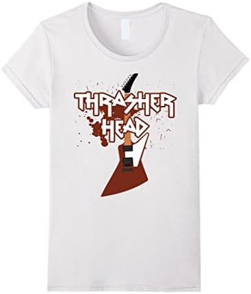 Womens Thrasher Head Axe Rock-N-Roll T-shirt Medium White