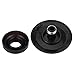 Keenso MMI Joystick Knob Repair Kit, Center Console Button Cover Repair Replacement with 2 Seal Ring for Audi A4 A5 A6 Q5 Q7 S5 S6 ((paint black))