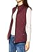 Allegra K Ladies Stand Collar Slant Pockets Quilted Casual Padded Vest Red S