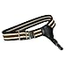 NAVADEAL Black Red Green Stripe Pin Sock Garters Mens Womens Sock Suspender Accessories