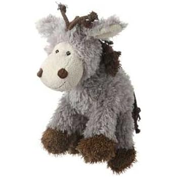 Multipet's Mane Event 11-Inch Donkey Plush Dog Toy