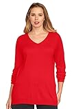 Roamans Women's Plus Size Fine Gauge V-Neck Sweater