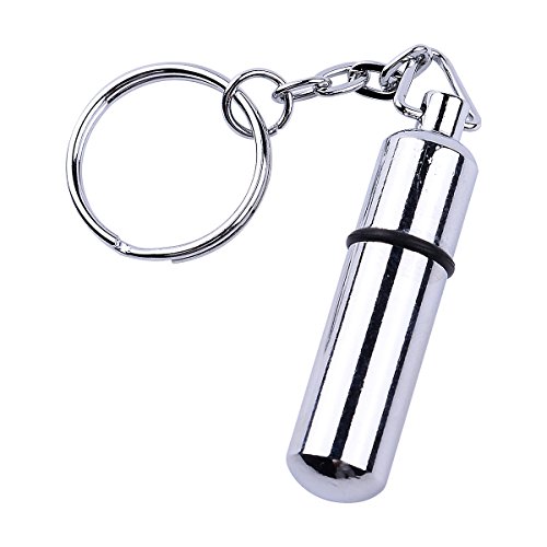 LiangGui Stainless Steel Bullet Cigar Hole Punch Cutter with Key Chain 1 Pcs
