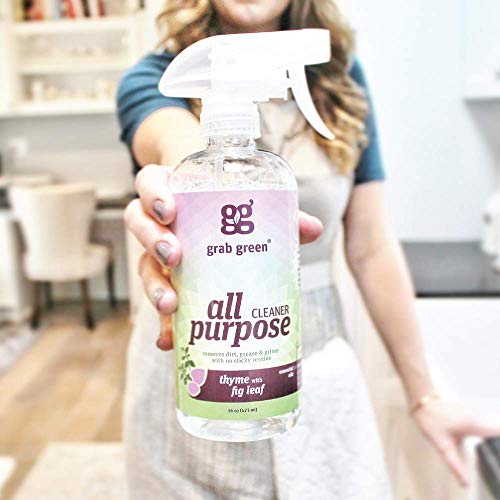 image for Grab Green Naturally-Derived, Biodegradable All Purpose Cleaner, Resid