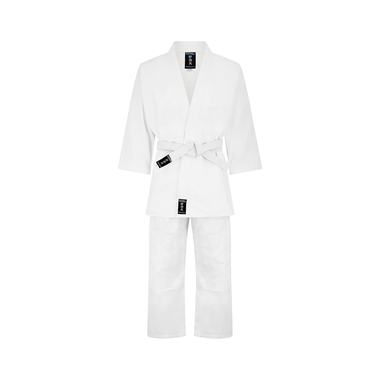 Playwell Martial Arts Judo White Premium Medium Weight 400gsm Uniform, GI - NEW (4/170cm)