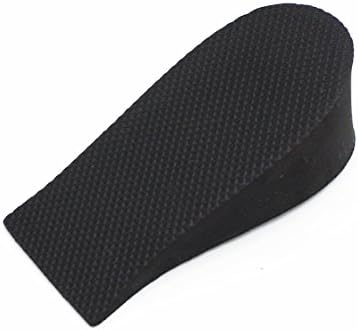 Saliency Shoes Insoles 1.5" Height Increase Heel Lift Foam 2 Pcs (Black)