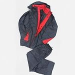 Rain/Wind Proof Jacket & Pants Youth Navy Blue/Red (12)