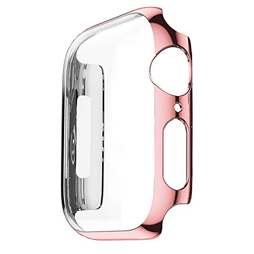 Ultra Thin Cases Cover,Saying For Apple Watch 4 44mm Cases Protective Bumper Perfectly Replace organizer (Rose Gold) - Thumbnail 2