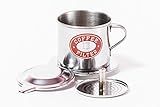 Vietnamese Coffee Phin Filter Set. This kit works well with Trung Nguyen ground Coffee beans. Sizes S to XL in 1, or 2 pack. Screw Down Insert (1, Small (6 oz))