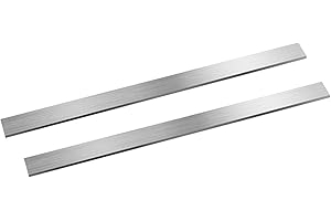 szkoo 2pcs 304 Stainless Steel Flat Bar, 3/16" x 25/32" x 12” (TxWxL) Brushed Finish Trim Strips Stainless Steel Sheet for Kitchen DIY Craft Making