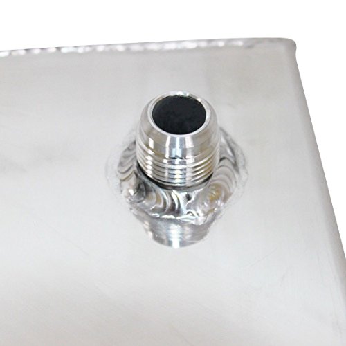 10 Gallon OEM New Polished Aluminum Fuel Cell Gas Tank & Level Sender Hot Rod Rat Rod V8