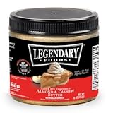 Legendary Foods Almond & Cashew Butter | Keto Diet Friendly, Low Carb, No Sugar Added, Vegan | Apple Pie, 16oz Jar