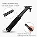 Lepamor Wired Selfie Stick with Mirror for Rear Camera No Battery Charging Portable for iPhone XS Max, XS, XR, iPhone X,iPhone 8,iPhone 8Plus,iPhone7,iPhone 7Plus,iPhone6s,iPhone6s Plus,iPhone6,Black