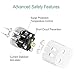 Dual USB Wall Charger, Travel Adapter with Auto Power-Off Technology and Foldable Plug, for iPhone Xs/XS Max/XR/X/8/7/6/Plus, iPad Pro/Air 2/Mini 3/Mini 4, Samsung S4/S5, and More