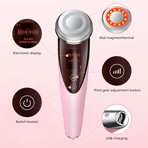 Face Massager,WeChip Facial Cleansing Skin Lift Tightening Machine Smooth Fine Lines Tighten