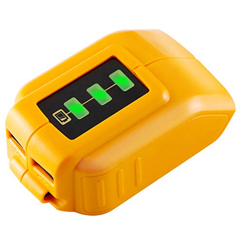 TenHutt 12V/20V Max USB Power Source Replacement for Dewalt DCB090 Converters for Lithium Battery TenHutt 12V/20V Max USB Power Source Replacement for Dewalt DCB090 Converters for Lithium Battery