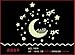 DaLin Moon House and Star Fluorescent Stickers Glow in the Dark Removable Decal Luminous Star Stickers for Kids, Small, Sheet Size 21cm30cm