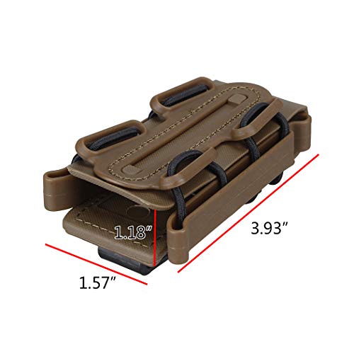 IDOGEAR 9mm Mag Pouch Pistol Magazine Pouch Soft Shell Fast Magazine Pouch Tactical Mag Carrier Hunt - //coolthings.us