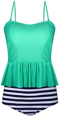 Gigaga Womens Retro Vintage Polka Underwire High Waisted Swimsuit Bathing Suits Bikini