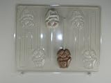 Small cute bunny smiling in sitting position w/ floppy ears E072 Easter Chocolate Candy Mold