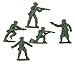 Fun Express Classic Green Army Men Toys - Bulk set of 100 Soldiers, Variety of Poses and Free Standing Base - Green