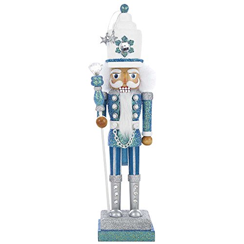 Kurt Adler Hollywood Nutcracker, 17Inch, Turquoise/White (HA0152