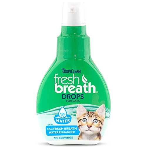 TropiClean Fresh Breath DROPS for Cats, 2.2oz