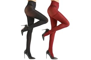 Oruolan 40D Opaque Control Top Pantyhose-Nylon Spandex Tights