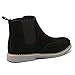 alpine swiss Men’s Chelsea Boots Genuine Suede Dress Ankle Boots Wingtip Shoes Black 9 M US