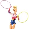 Barbie Gymnastics Playset, Barbie Doll with Twirling Feature, Balance Beam, 15+ Accessories for Ages 3 and Up, GJM72