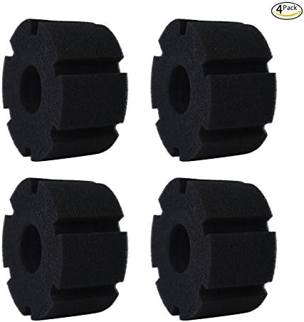 Powkoo Sponge Filter Replacement, 4-Pack Replacement Sponges for Aquarium Fish Tank Filter (Replacement Sponges for M)