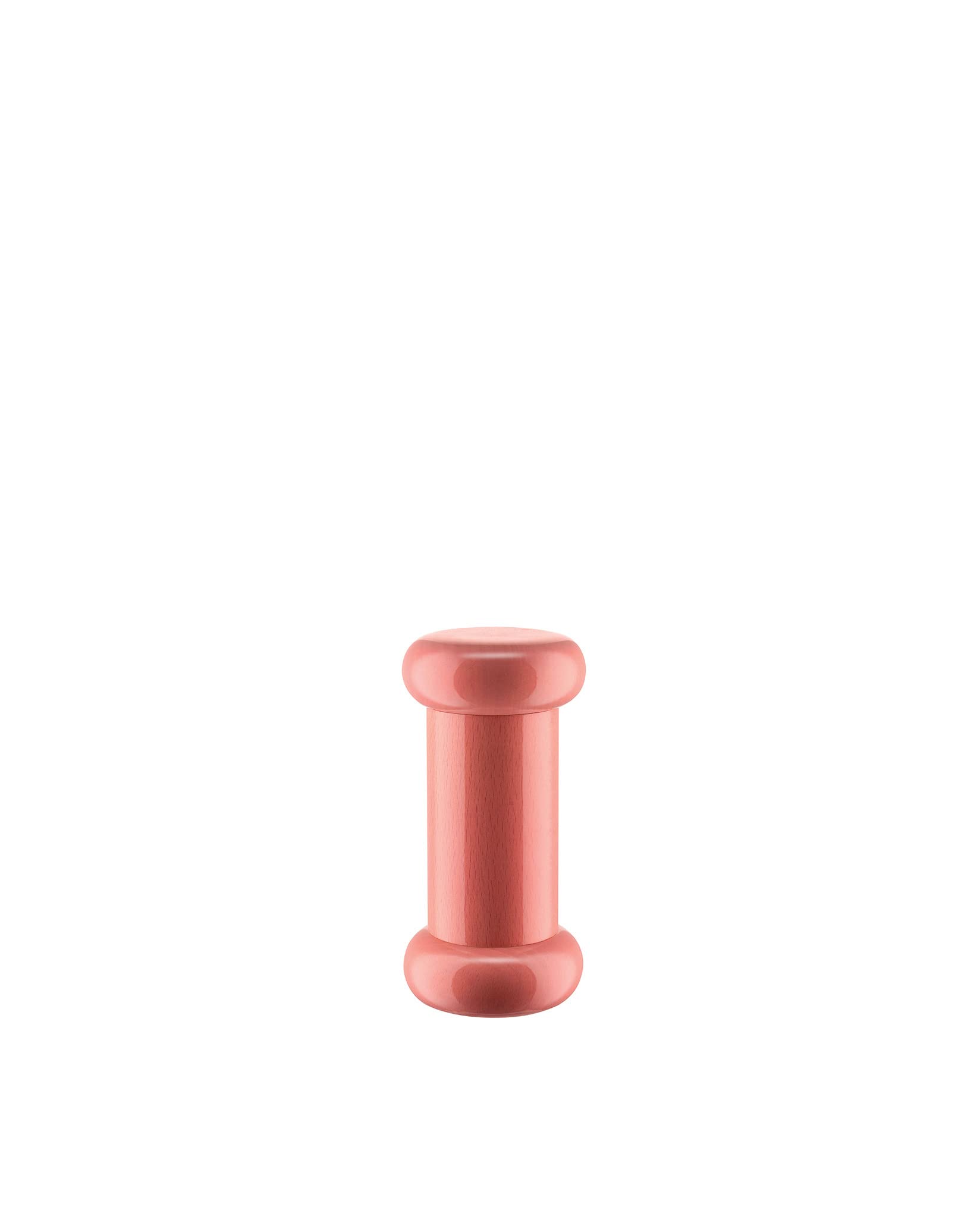 Alessi Totem Domestici ES19 2 - Design Salt, Pepper and Spice Mill in Beech, Pink, Red and Yellow Wood