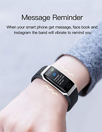 Sunward R7 Bluetooth Smart Watch Bracelet Wristband Pedometer Sport Fitness Tracker with Heart Rate & Blood Pressure Monitor (Blue) - Thumbnail 5