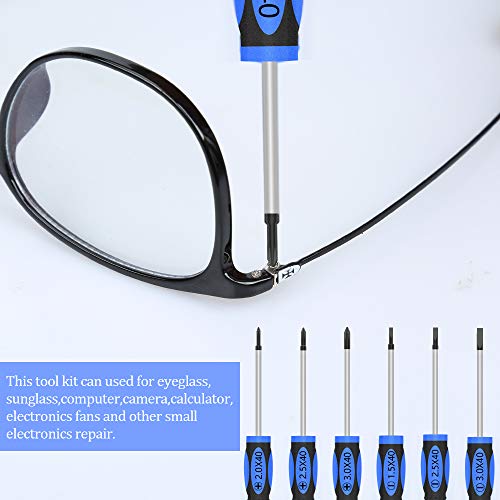 image for Eyeglass Repair Tool Kit, Kingsdun Glasses Precision Screwdriver Set w