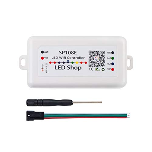 BTF-LIGHTING Wireless Bluetooth Controller SP105E iOS/Android APP for WS2811 WS2812B WS2815 WS2813 WS2801 SK6812 WS2815 SK9822 APA102 etc LED Strip Pixel Module Panel Light
