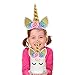 Unicorn Cake Topper with Eyelashes | Unicorn Horn Headband | Unicorn Party Supplies | Wear as a Head Band or Use as a Unicorn Decoration for a Cake by Comkite