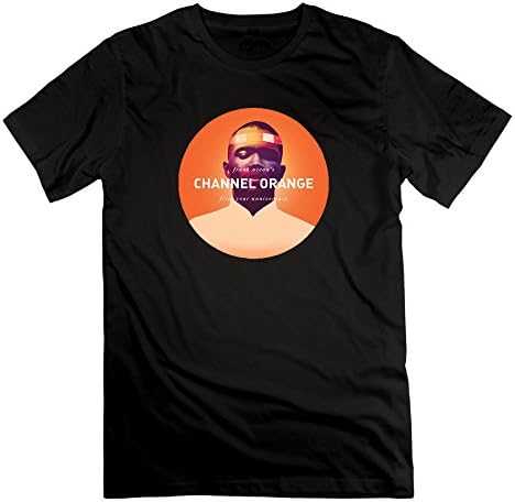 Men's Frank Ocean 100% Cotton O Neck T-Shirt Black US Size L
